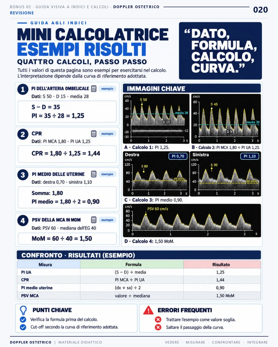 Esempio di pagina: Guida Visiva a Indici, Percentili e Calcoli